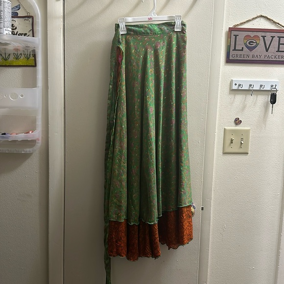 wevez Dresses & Skirts - Wevez large sari wrap skirt